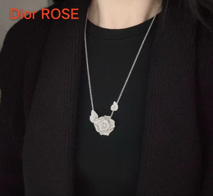 DIOR ROSE Изысканные ювелирные изделия Бриллиантовое ожерелье из роз